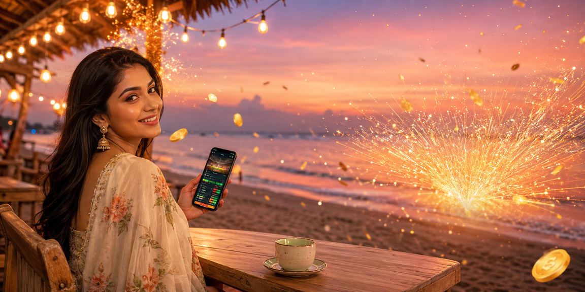 চট্টগ্রামের সমুদ্র সৈকতে মোবাইলে bj777 ম্যাচ অডস ব্রাউজ করছেন একজন ব্যবহারকারী